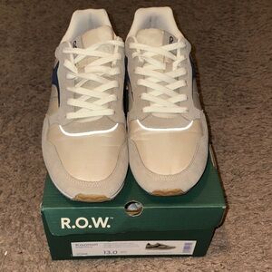 R.O.W. Kannon - Beige and Navy athletic sneakers